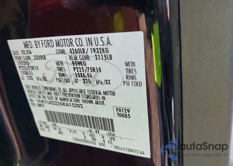 2005 Ford Escape Xls из США, поврежденный, VIN 1FMYU02Z55KA15202